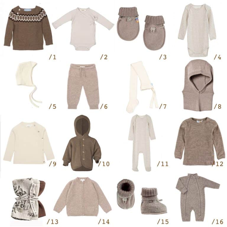 Solid farvet babystrik sweater, behagelig og varm, perfekt til små børn.
