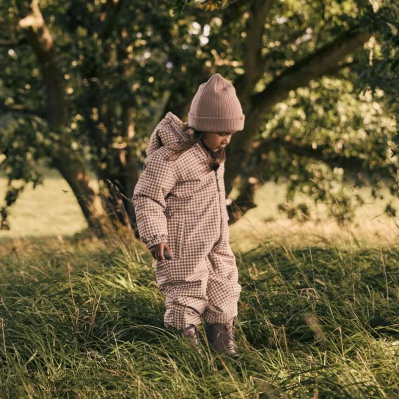 Linedragt økologisk bomuld, varm vinterjakke til børn, børnetøj med høj kvalitet, Begynderbaby naturmaterialer, børneudstyr til friluftsliv.